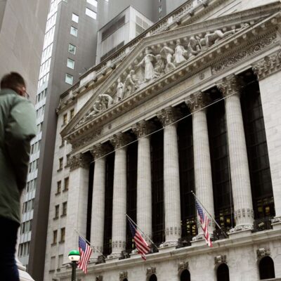 Stocks Waver at Opening; Bitcoin Rallies