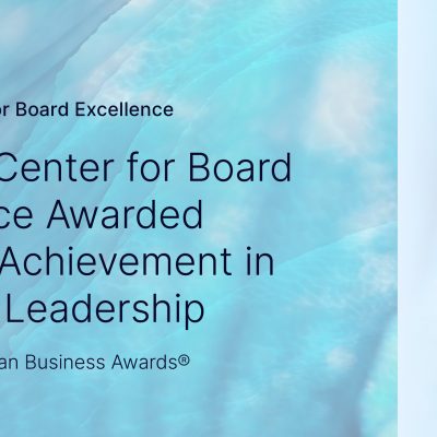 Nasdaq Center for Board Excellence Wins Gold Stevie® Award at the 21st Annual American Business Awards®